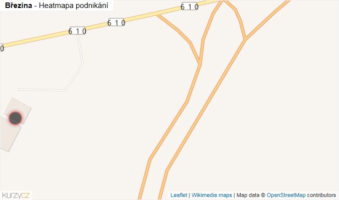 Mapa Březina - Firmy v obci.