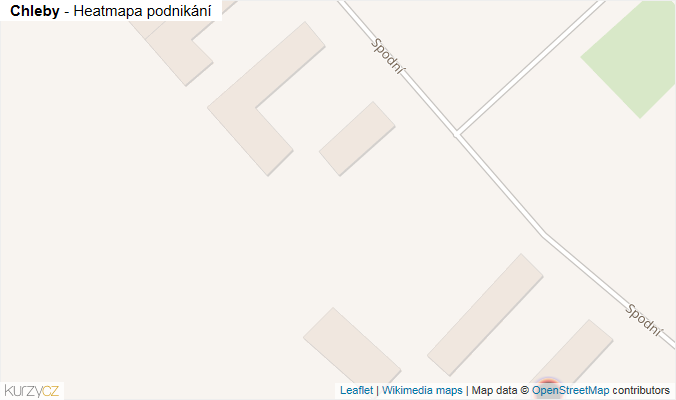Mapa Chleby - Firmy v obci.