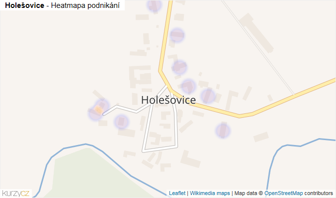 Mapa Holešovice - Firmy v části obce.