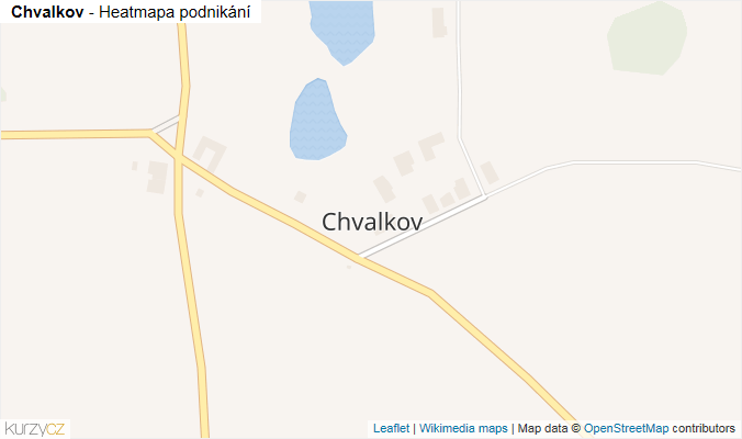 Mapa Chvalkov - Firmy v části obce.