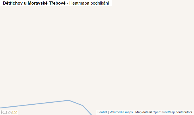 Mapa Dětřichov u Moravské Třebové - Firmy v obci.