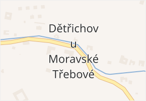 Dětřichov u Moravské Třebové v obci Dětřichov u Moravské Třebové - mapa části obce