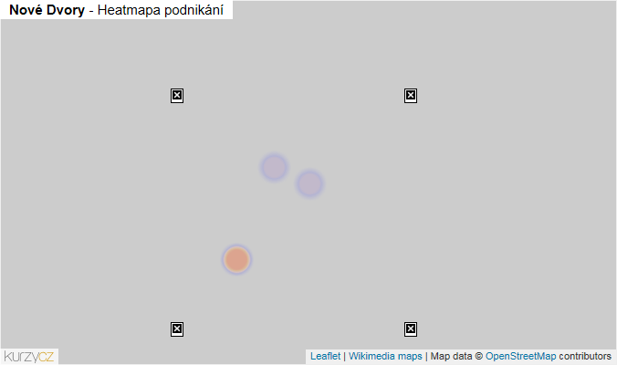 Mapa Nové Dvory - Firmy v části obce.