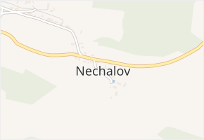 Nechalov v obci Drevníky - mapa části obce