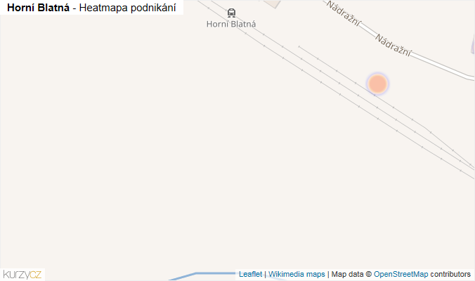 Mapa Horní Blatná - Firmy v obci.