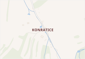Konratice v obci Horní Stropnice - mapa části obce
