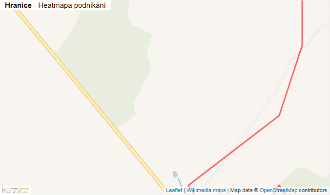 Mapa Hranice - Firmy v obci.