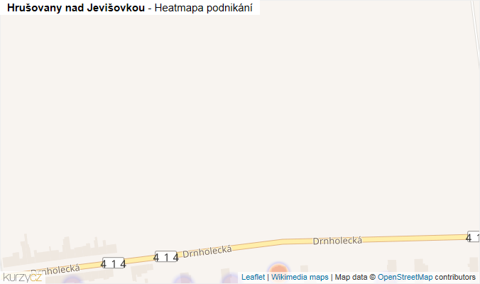 Mapa Hrušovany nad Jevišovkou - Firmy v obci.