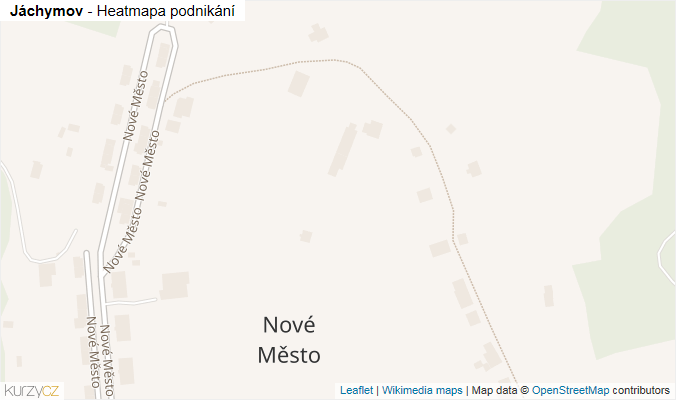 Mapa Jáchymov - Firmy v obci.
