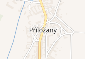 Příložany v obci Jaroměřice nad Rokytnou - mapa části obce