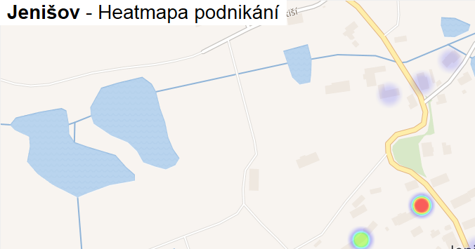 Jenišov - mapa podnikání