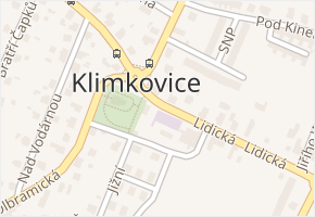 Klimkovice v obci Klimkovice - mapa části obce