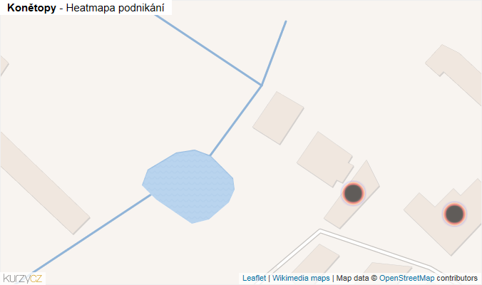Mapa Konětopy - Firmy v obci.