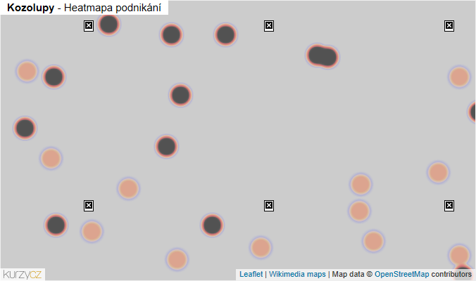 Mapa Kozolupy - Firmy v obci.