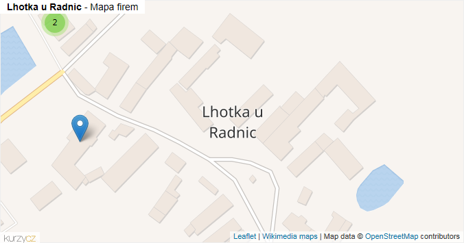 Mapa Lhotka u Radnic - Firmy v obci.