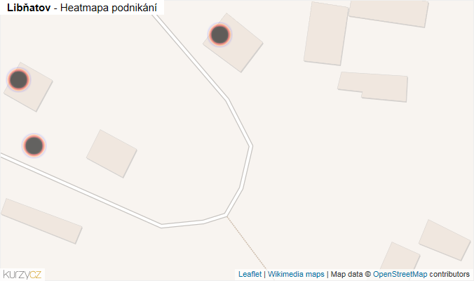 Mapa Libňatov - Firmy v obci.