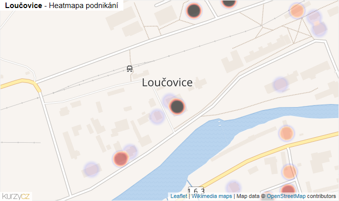 Mapa Loučovice - Firmy v části obce.