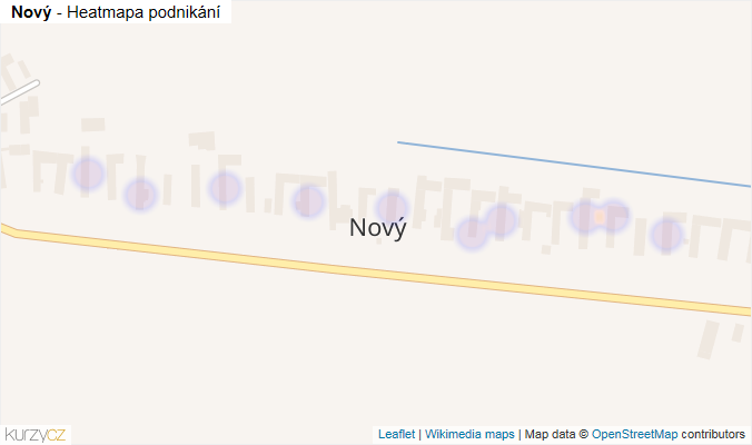 Mapa Nový - Firmy v části obce.