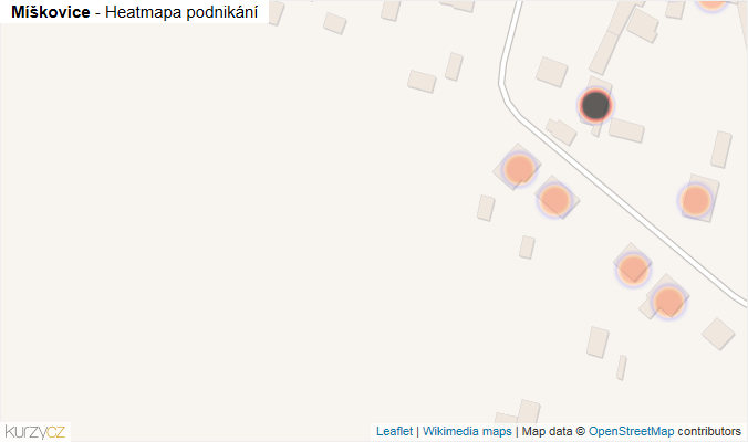 Mapa Míškovice - Firmy v obci.