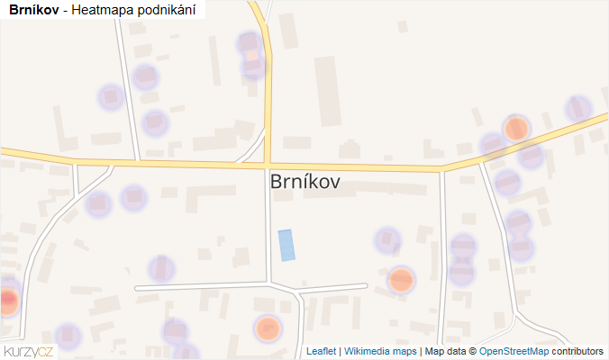 Mapa Brníkov - Firmy v části obce.