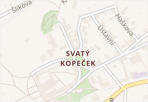 Svatý Kopeček v obci Olomouc - mapa části obce