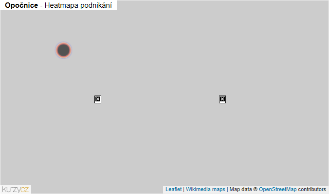 Mapa Opočnice - Firmy v obci.