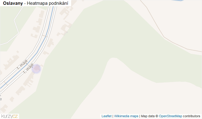 Mapa Oslavany - Firmy v obci.
