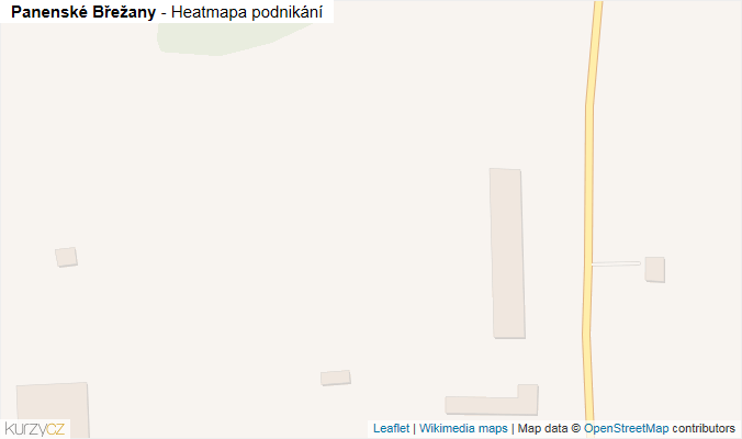 Mapa Panenské Břežany - Firmy v obci.