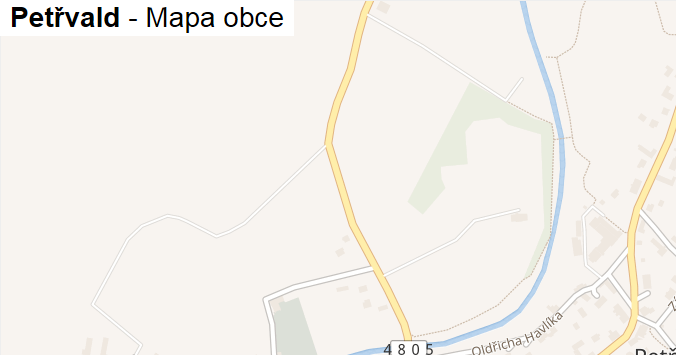 Petřvald - mapa obce