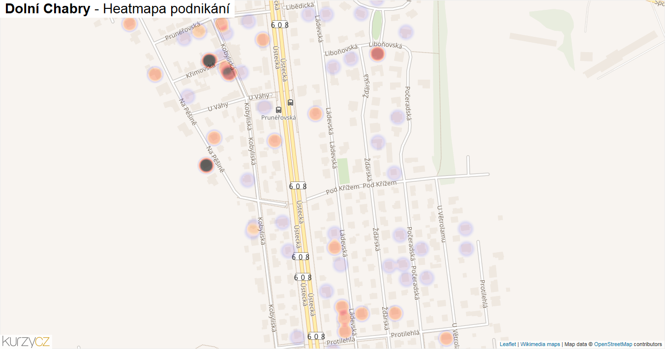 dolní chabry mapa Dolní Chabry   mapy | Kurzy.cz