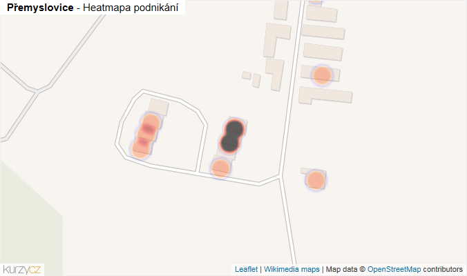 Mapa Přemyslovice - Firmy v obci.