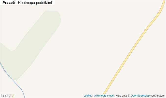 Mapa Proseč - Firmy v obci.