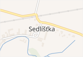 Sedlíšťka v obci Radhošť - mapa části obce