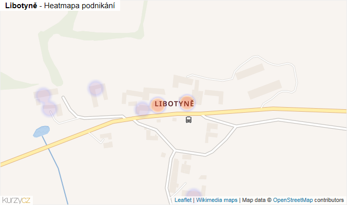 Mapa Libotyně - Firmy v části obce.