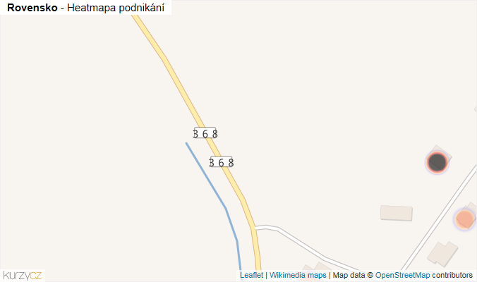 Mapa Rovensko - Firmy v obci.