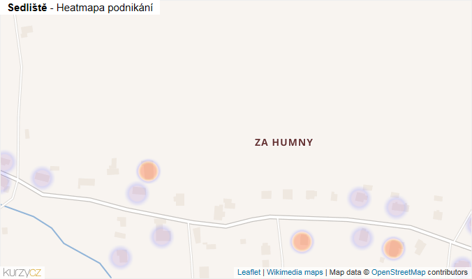 Mapa Sedliště - Firmy v obci.
