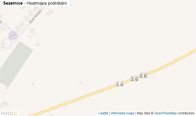 Mapa Sezemice - Firmy v obci.