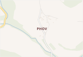 Phov v obci Soběhrdy - mapa části obce