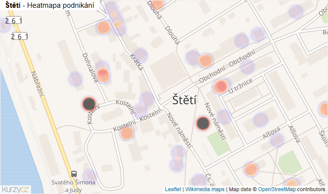 mapa štětí Štětí, část obce v obci Štětí   všechny ulice | Kurzy.cz