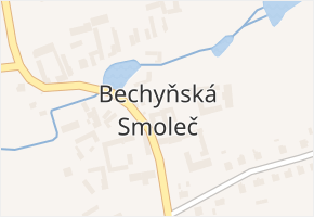 Bechyňská Smoleč v obci Sudoměřice u Bechyně - mapa části obce