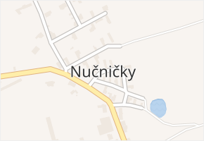 Nučničky v obci Travčice - mapa části obce