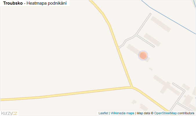 Mapa Troubsko - Firmy v obci.