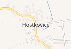 Hostkovice v obci Tršice - mapa části obce