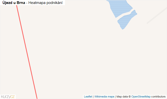Mapa Újezd u Brna - Firmy v obci.