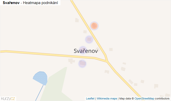Mapa Svařenov - Firmy v části obce.