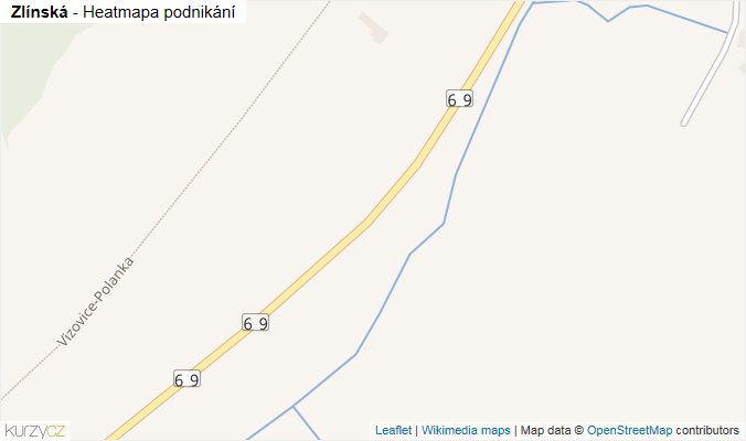 Mapa Zlínská - Firmy v ulici.