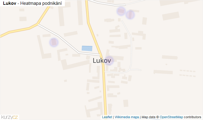 Mapa Lukov - Firmy v části obce.