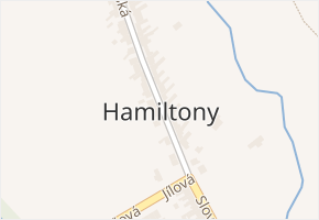 Hamiltony v obci Vyškov - mapa části obce