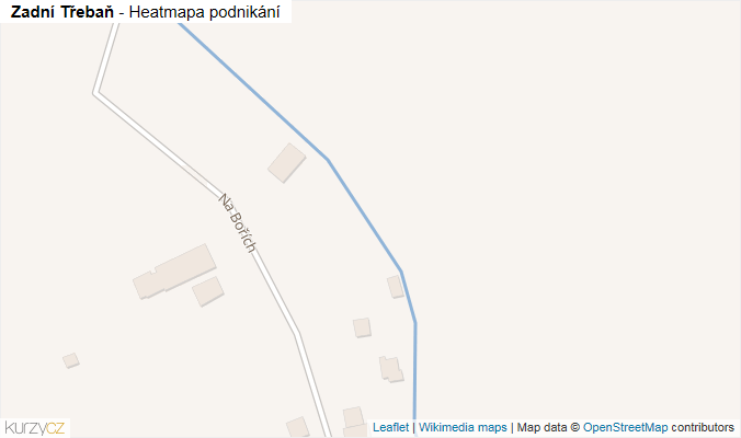 Mapa Zadní Třebaň - Firmy v obci.