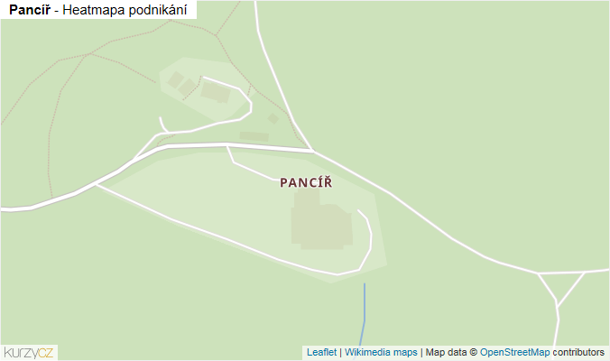 Mapa Pancíř - Firmy v části obce.